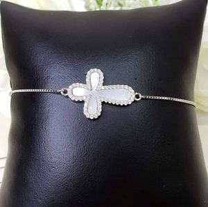 ✝️ STERLING SILVER 925 BOLD CROSS BRACELET